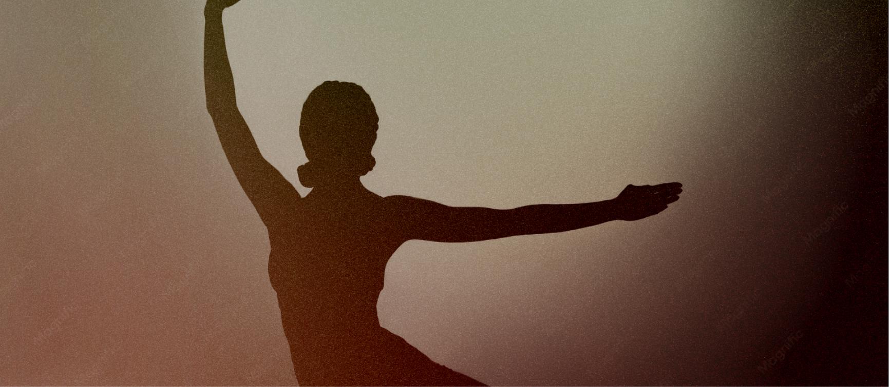 Silhouette en mouvement au studio Axis