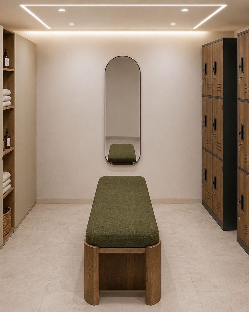 Vestiaires du studio