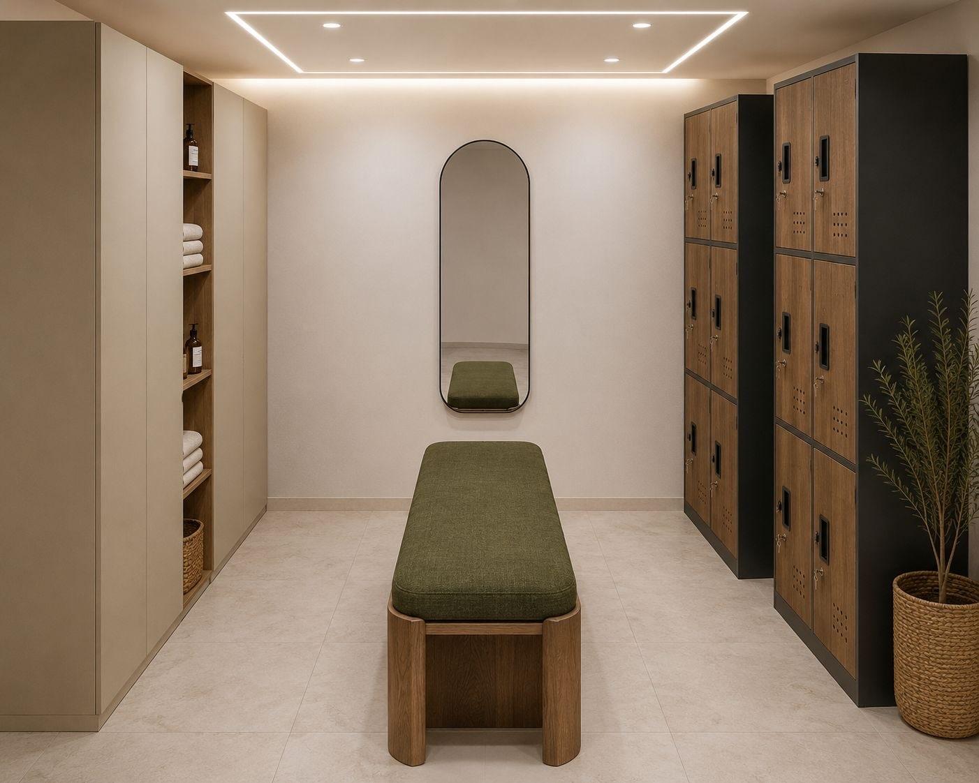 Vestiaires du studio